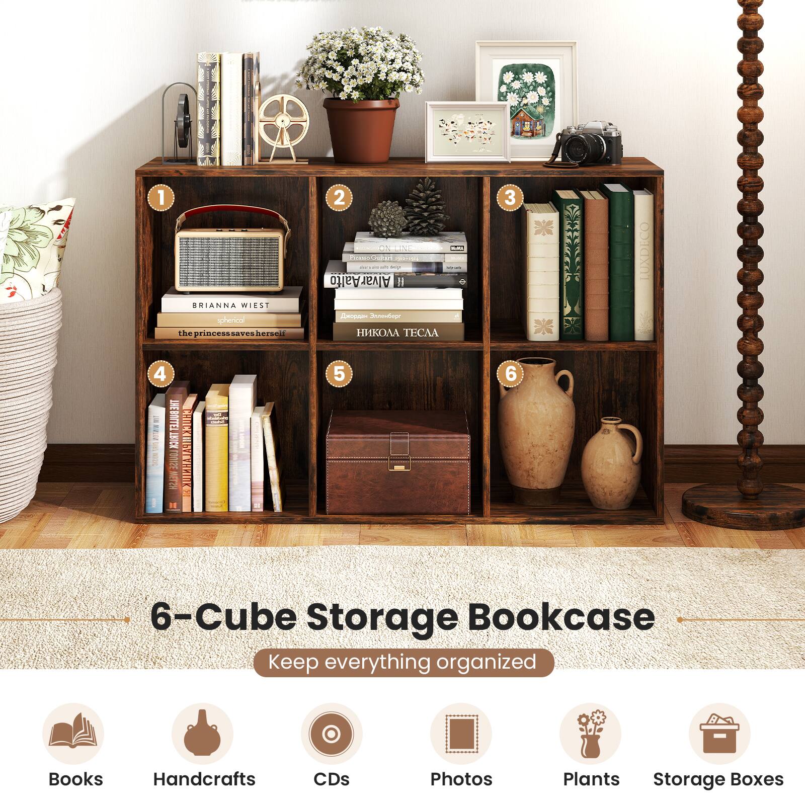 1 2 +024 O. - Cae TRL BR - - : AlvarAalto ! BRIANNA WIEST  mae spherical the heprincesssavesheracii  TCAA 3 LUXDECO 4 NEROITE CERIN INICK 351001  W2 5 6 d 6-Cube Storage Bookcase Keep everything organized Books Handcrafts CDs Photos Plants Storage Boxes