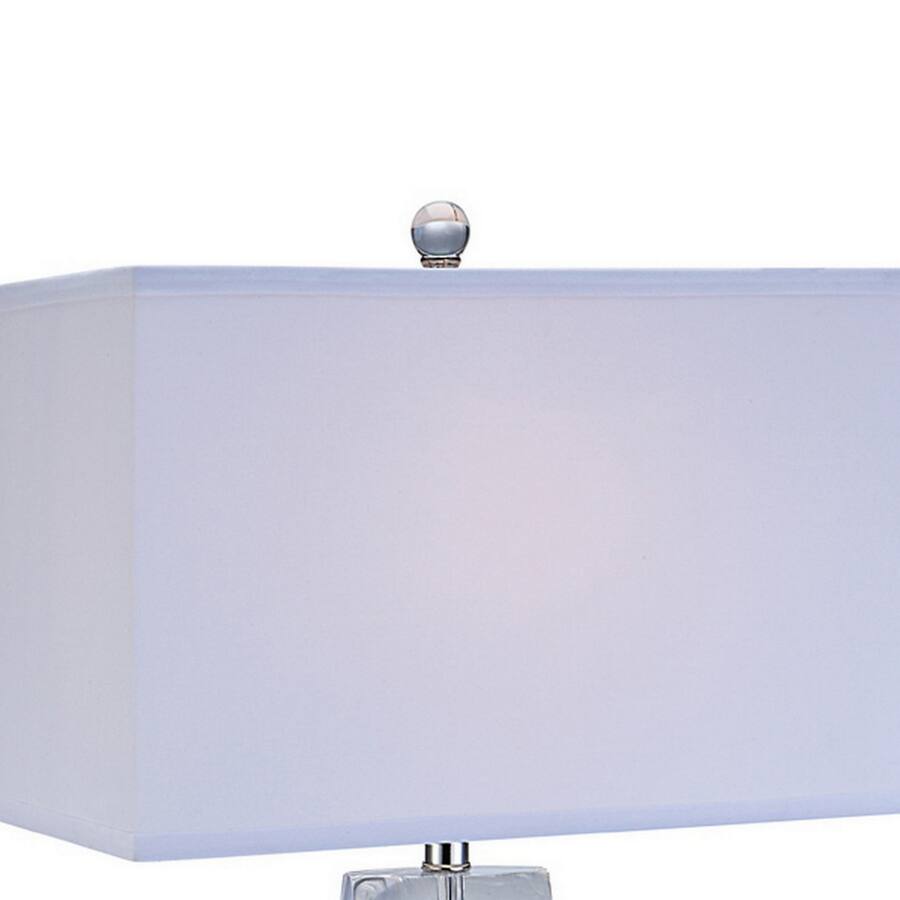 Small Rectangle Light Switch Manhattan Lane 28 Inch Table Lamp, Crystal Stand, Rectangular Shade ...
