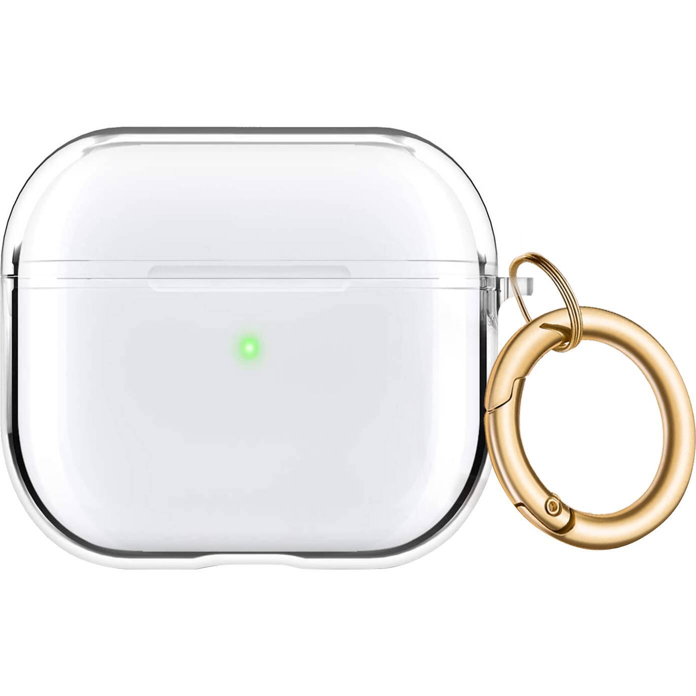 Front. SaharaCase - Hybrid Flex Series Case for Apple AirPods 3 (3rd Generation) - Clear.