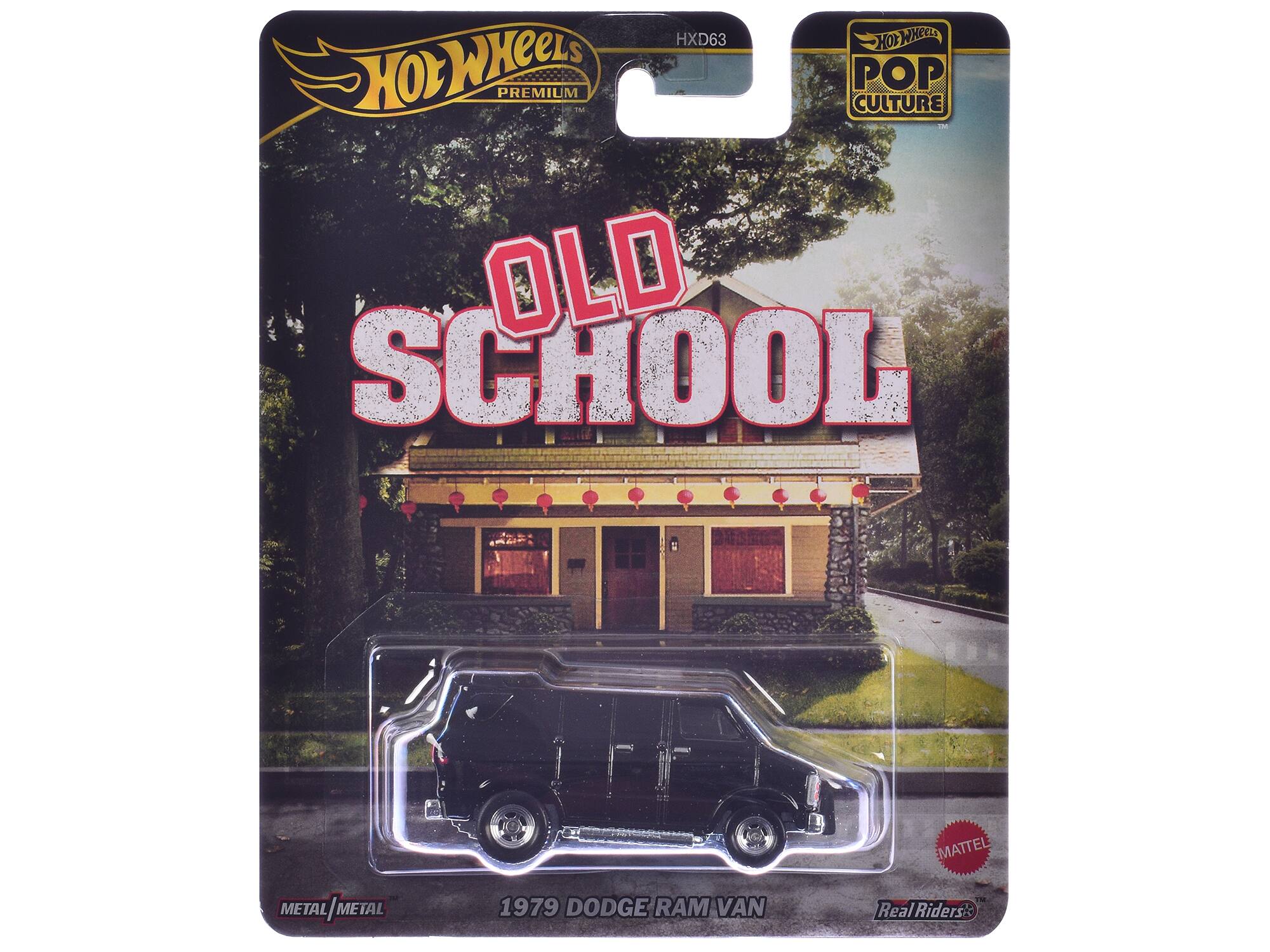 HXD63 Hot Wheels PREMIUM Fad POP CULTURE - OLD SCHOOL MATTEL METAL / METAL 1979 DODGE RAM VAN Riders