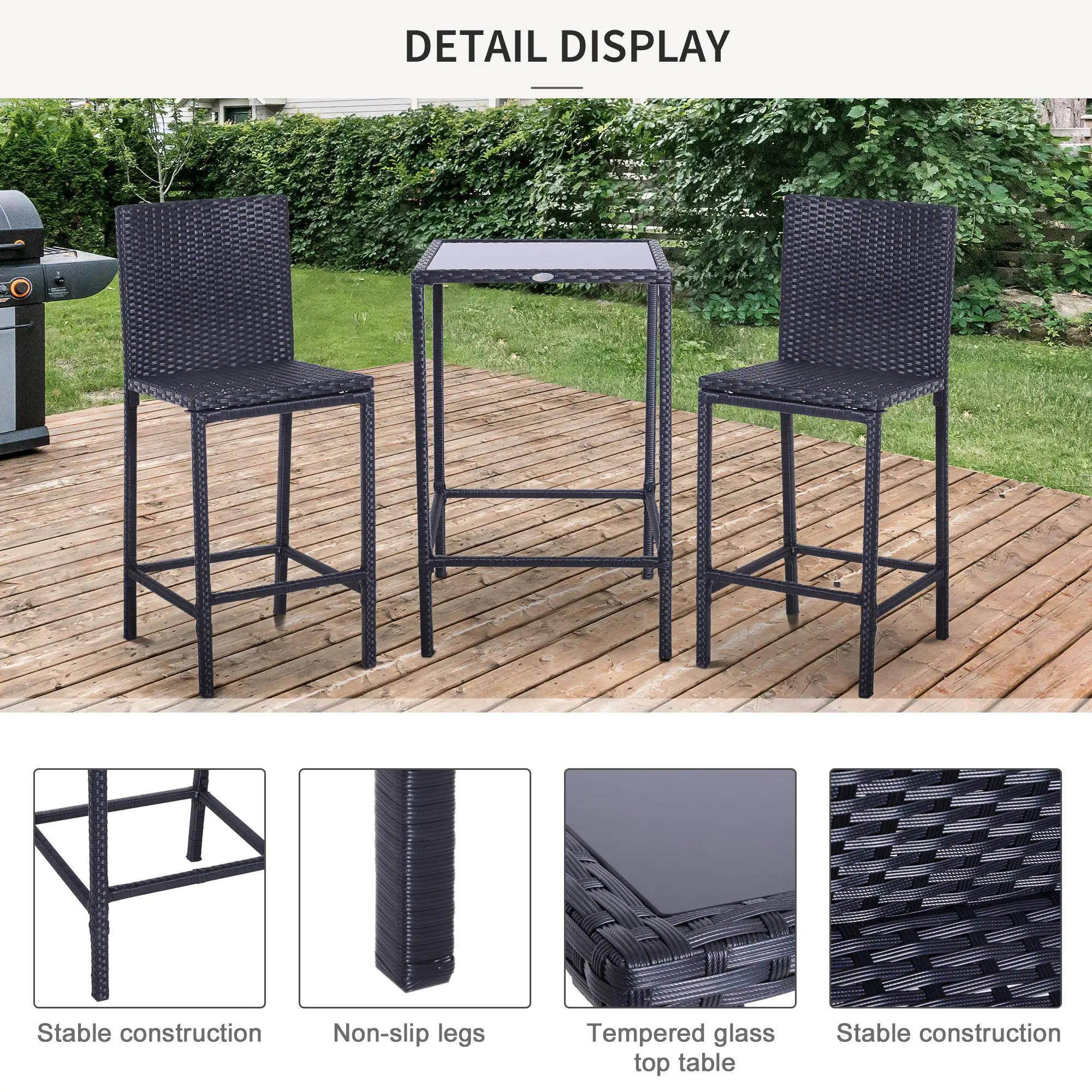 DETAIL DISPLAY

- Stable construction
- Non-slip legs
- Tempered glass top table
- Stable construction
