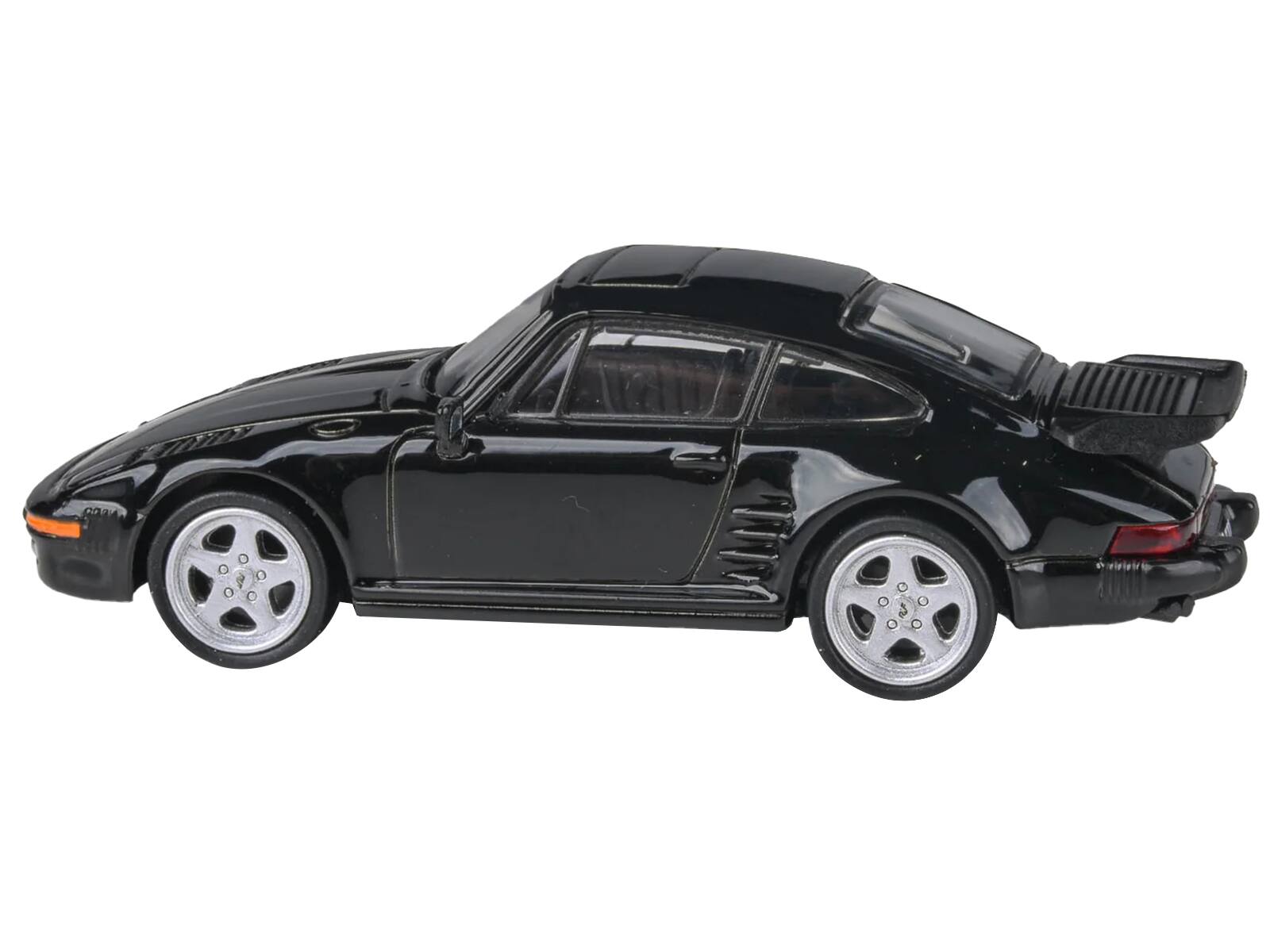 Left. Paragon - 1986 RUF BTR Slantnose Black 1/64 Diecast Model Car by Paragon Models - Black.