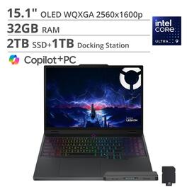 Lenovo - Legion 5 15.1" WQXGA 165Hz Intel Core Ultra 9 275HX NVIDIA GeForce RTX 5070 Gaming Laptop 32GB RAM 2TB SSD Black - Eclipse Black