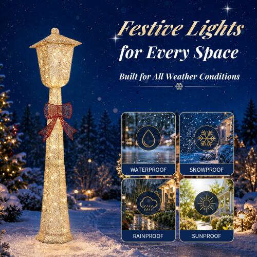 Festive Lights for Every Space  
Built for All Weather Conditions  
WATERPROOF  
SNOWPROOF  
RAINPROOF  
SUNPROOF