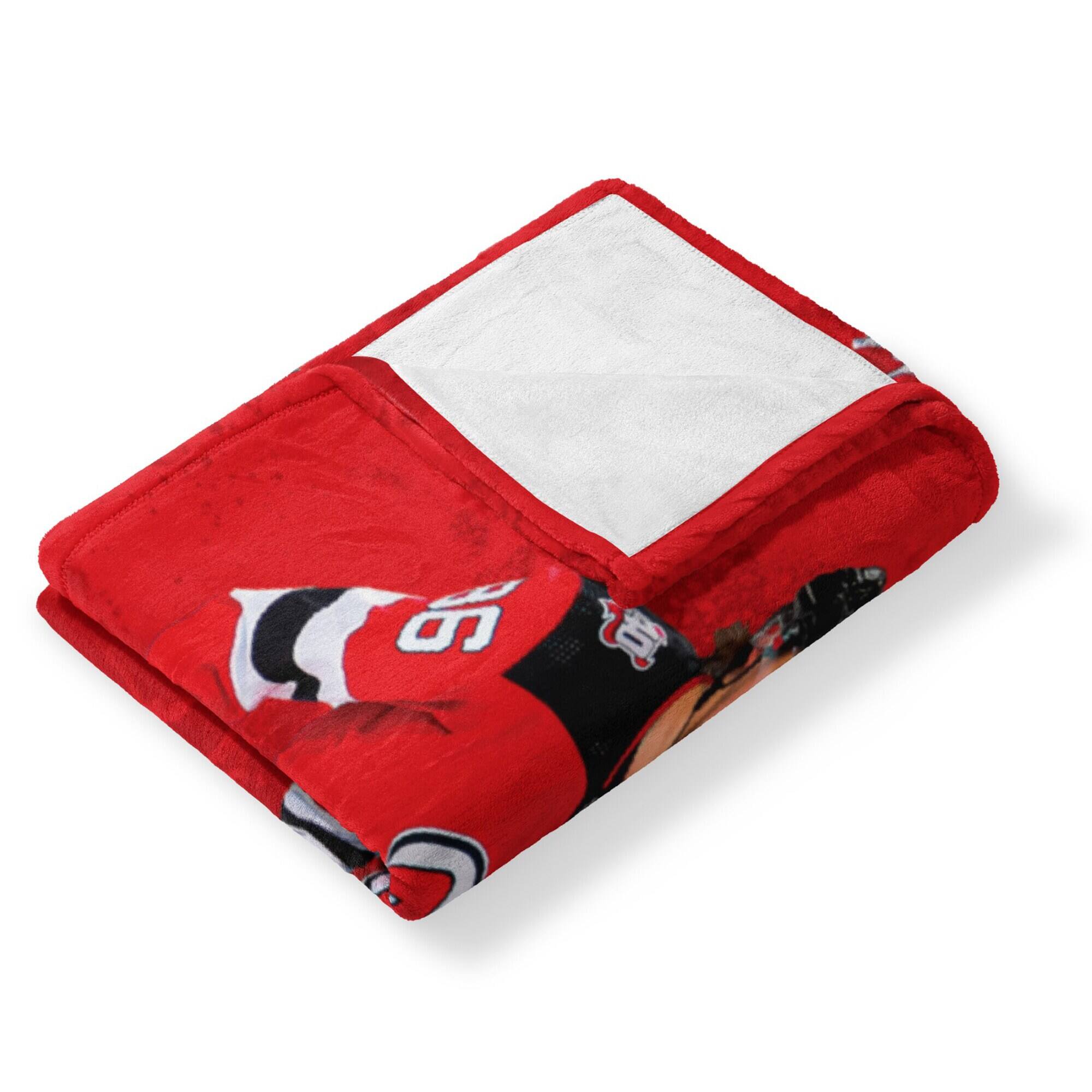 Alt View 1. Northwest - Jack Hughes New Jersey Devils 50" x 60" Player Silk Touch Throw Blanket - Multicolor.