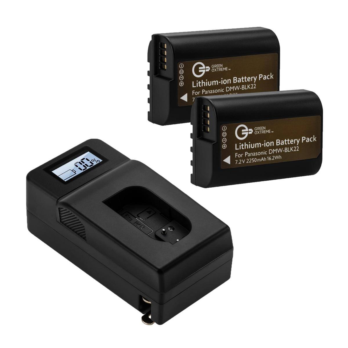 GREEN EXTREME Battery Pack Lithium-ion DMW-BLK22 For Panasonic

GREEN EXTREME Battery Pack + Lithium-ion DMW-BLK22 For Panasonic 2250mAh 16.2Wh 7.2V