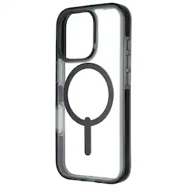 ZAGG - Santa Cruz Snap Case for MagSafe for Apple iPhone 16 Pro - Clear - Black