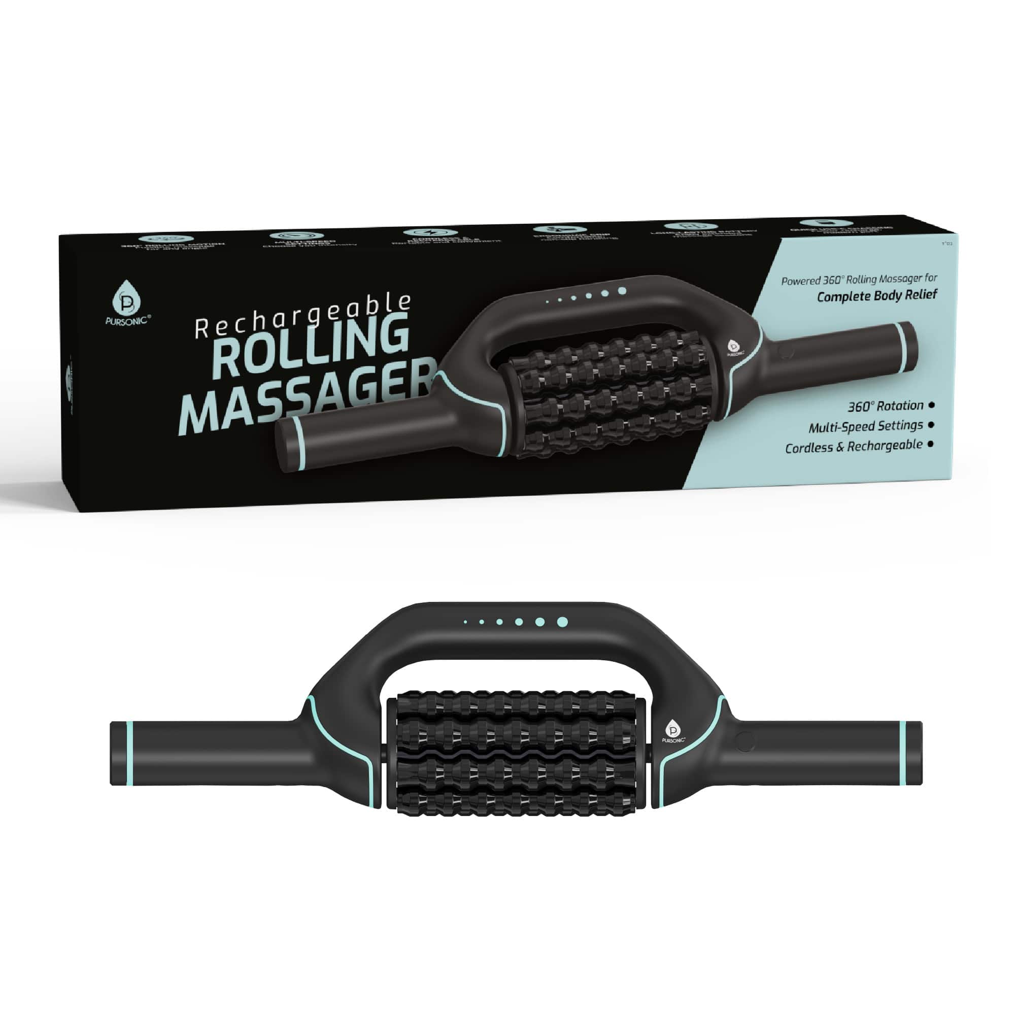 Pursonic - Rechargeable Rolling Massager – Relaxation Anytime, Anywhere