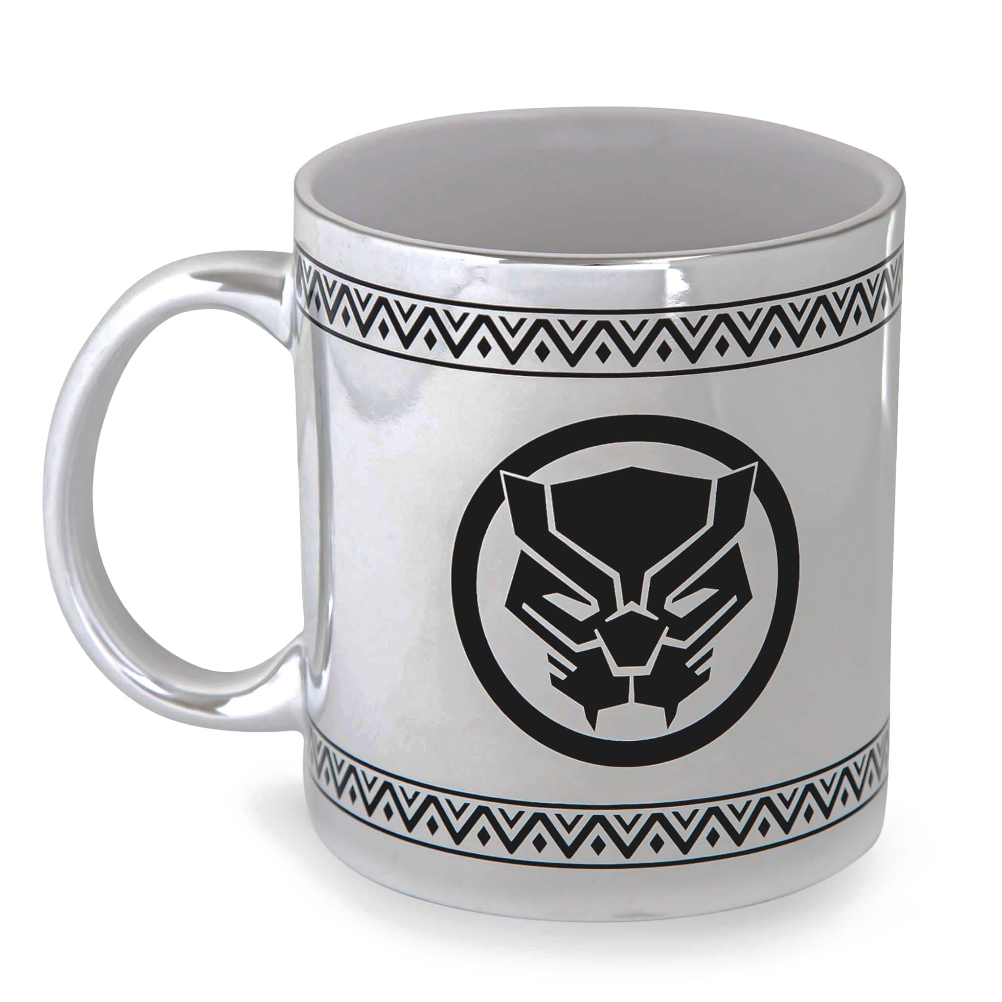 Silver Buffalo - Marvel Black Panther Tribal Borders Electroplated Ceramic Mug | Holds 20 Ounces - White price history on PriceWatchPro