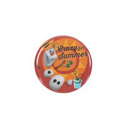 Monogram - Disney's Frozen 1.5" Button: "Olaf Crazy For Summer" - Orange