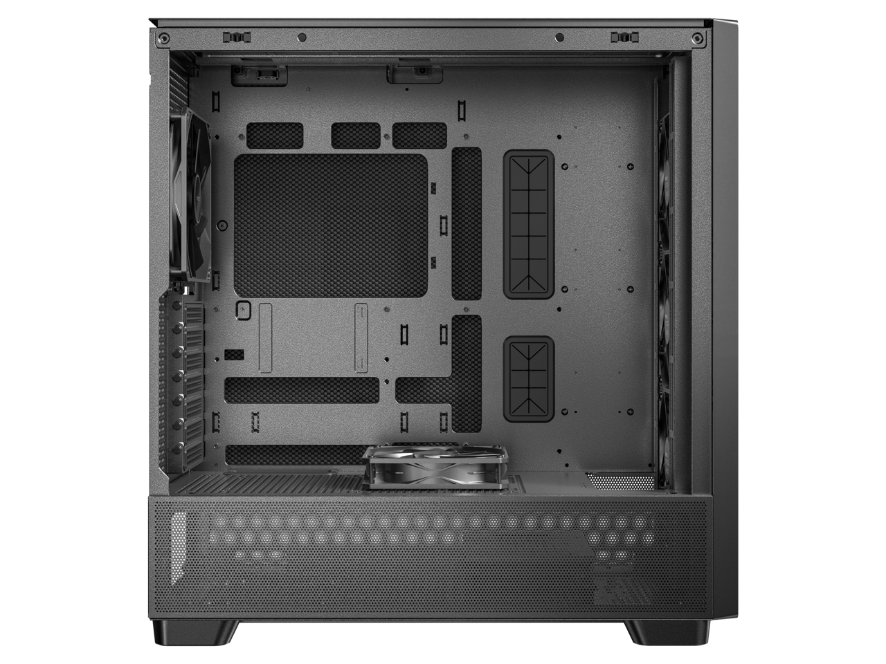 Antec Flux SE Silent Case, Sound Dampened, Walnut Front, 5 PWM