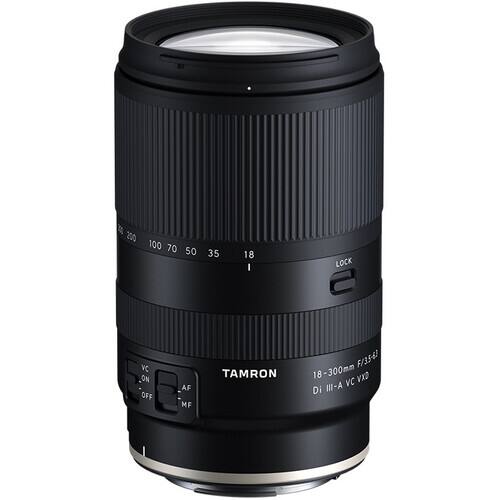 0 200 100 70 50 35 18 I LOCK 2 VC ON OFF AF MF TAMRON F/3.5-6.3 18-300mm 18 VXO III-A VC Di