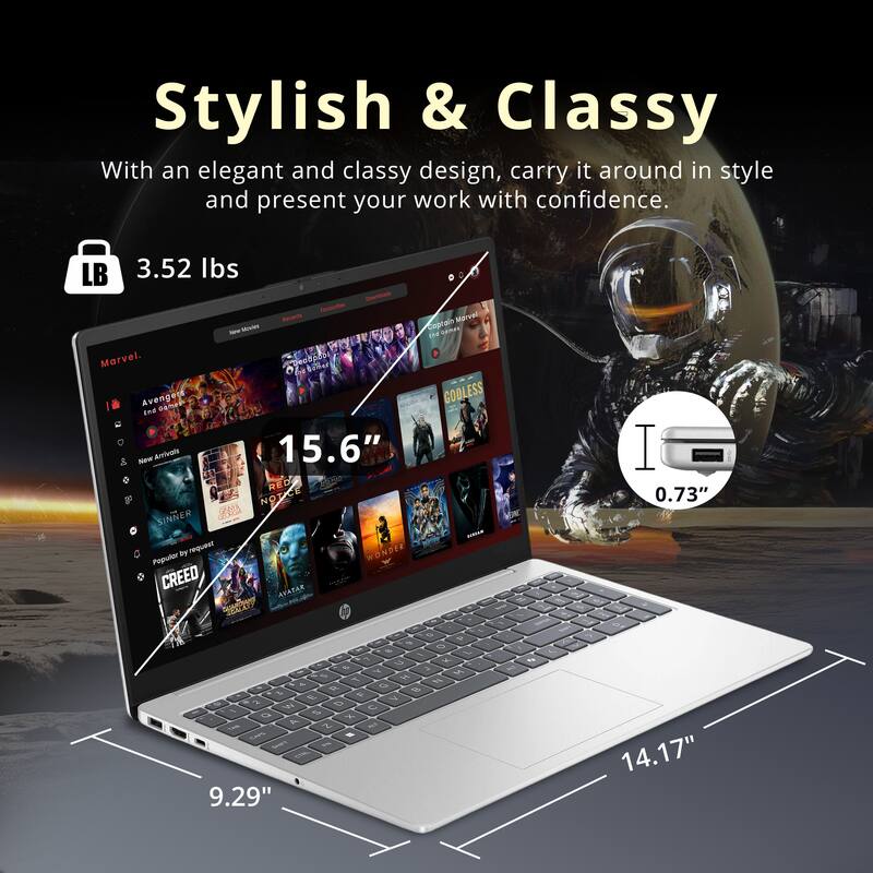 Stylish & Classy

With an elegant and classy design, carry it around in style and present your work with confidence.

LB 3.52 lbs

15.6"  
9.29"  
14.17"  
0.73"