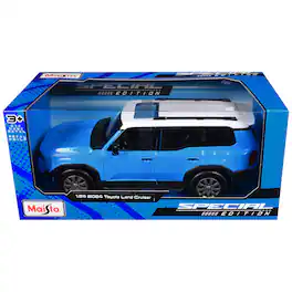 2024 Toyota Land Cruiser Blue with White Top "Special Edition" Series 1/24 Diecast Model Car by Maisto