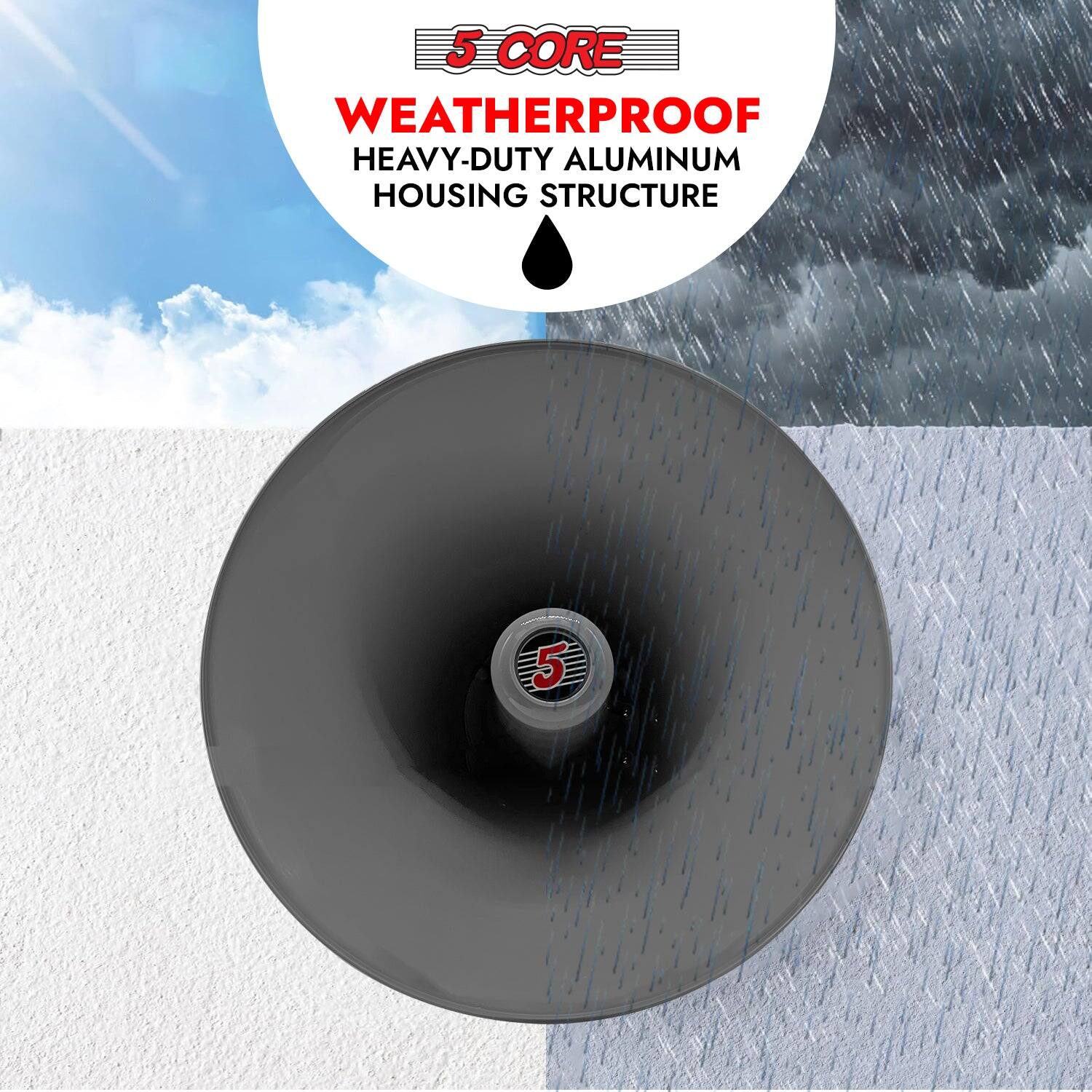 5 CORE WEATHERPROOF HEAVY-DUTY ALUMINUM HOUSING STRUCTURE