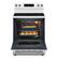 Left. Maytag - 30-Inch Wide Electric Range With No Preheat Air Fry and Air Baking - 5.3 cu. ft. - White.