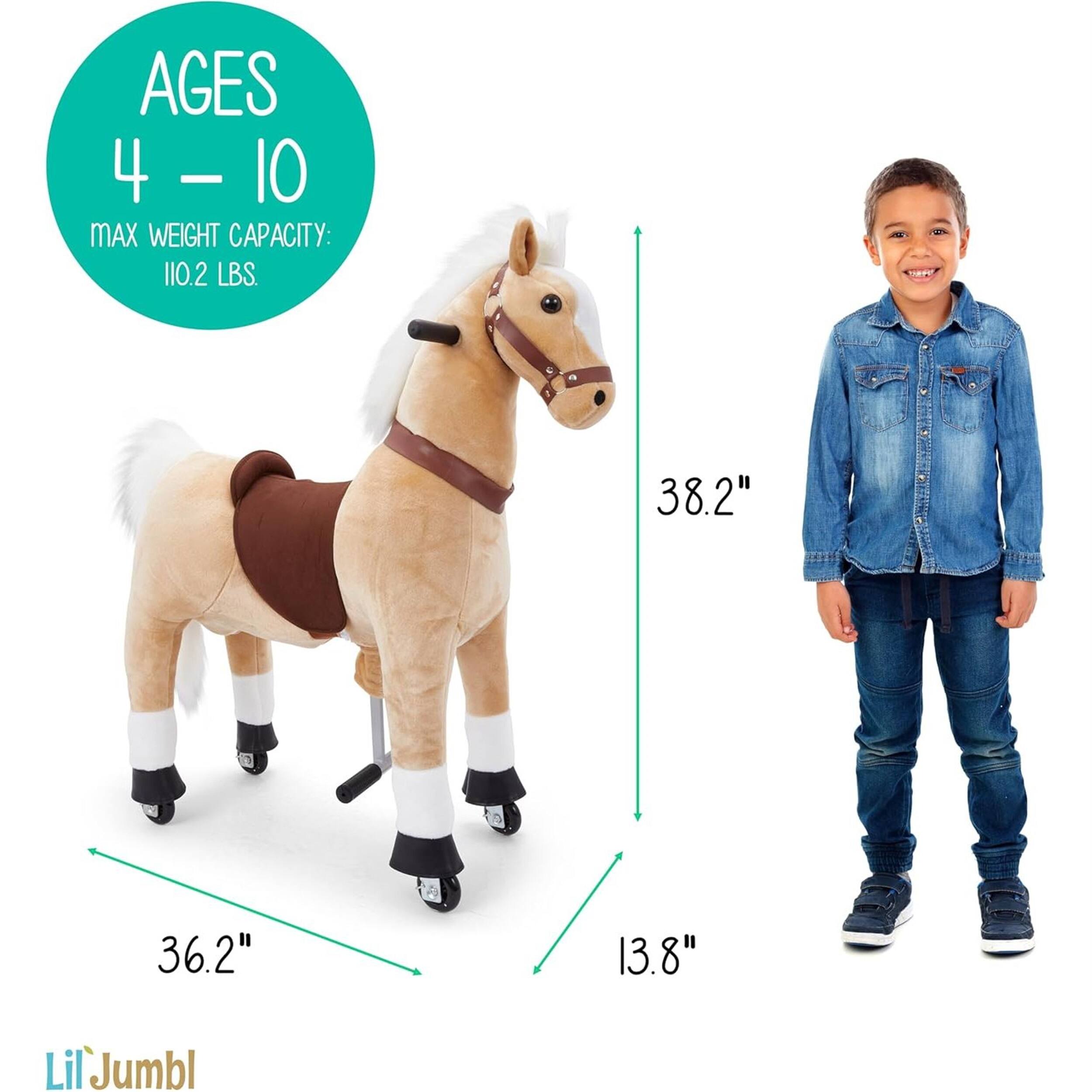 AGES 4 - 10
MAX WEIGHT CAPACITY: 110.2 LBS.
38.2"
36.2"
13.8"
LilJumbl