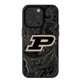 Keyscaper - NCAA - Purdue Boilermakers Paisley iPhone Magnetic Bump Case - 13 - Black