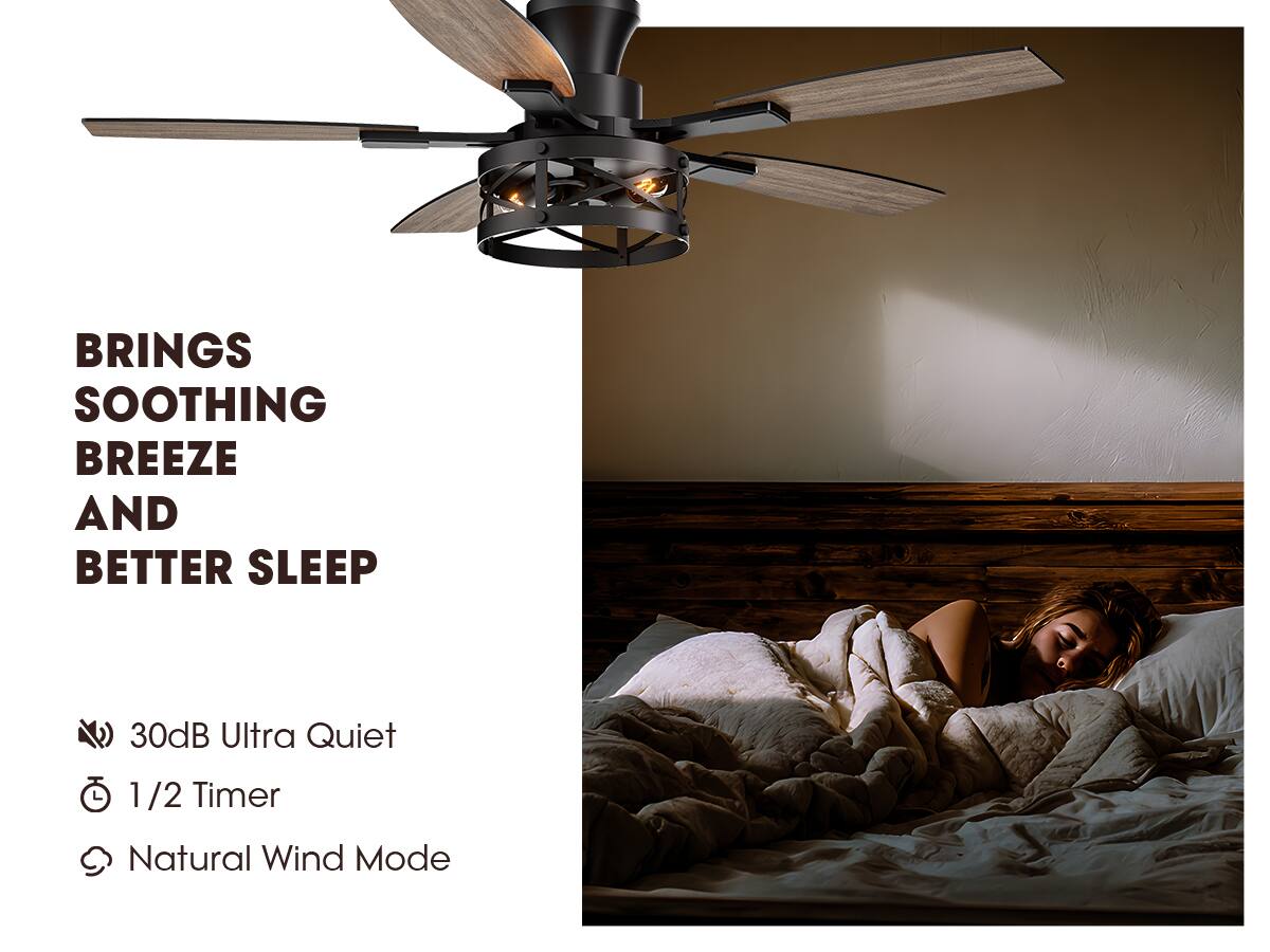 BRINGS SOOTHING BREEZE AND BETTER SLEEP

- 30dB Ultra Quiet
- 1/2 Timer
- Natural Wind Mode