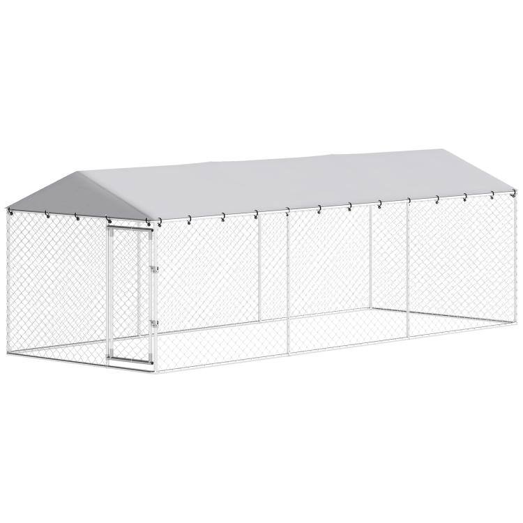 Alt View 10. PULUZ - 20' x 7.5' x 6.5' Dog Kennel Outdoor for Small Medium Large Dogs with Waterproof Roof.