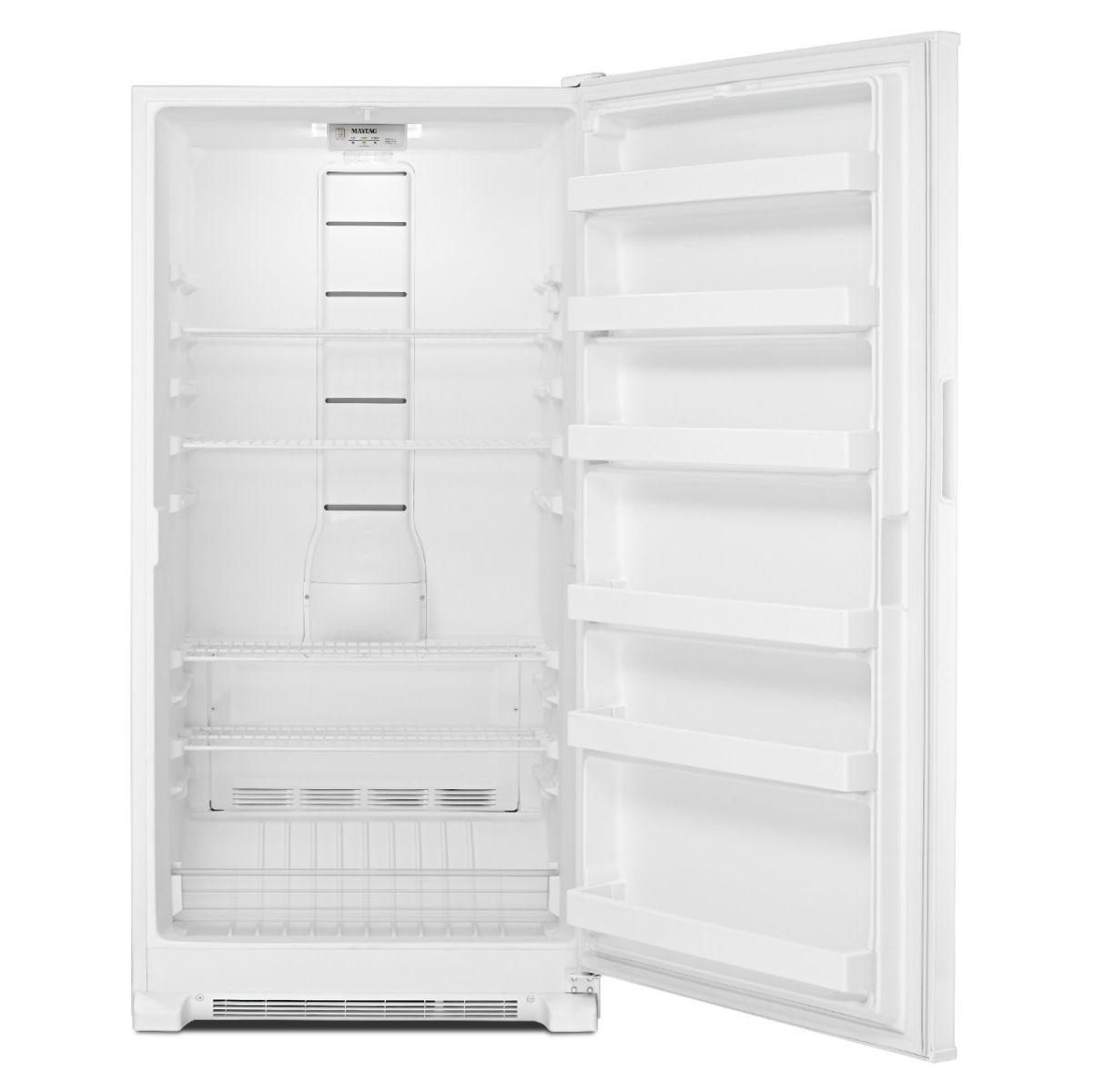 Angle. Maytag - 20 Cu. Ft. Frost Free Upright Freezer with LED Lighting - White.
