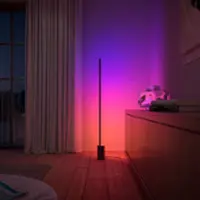 Philips - Hue Gradient Signe Floor Lamp - Black - Front_Zoom