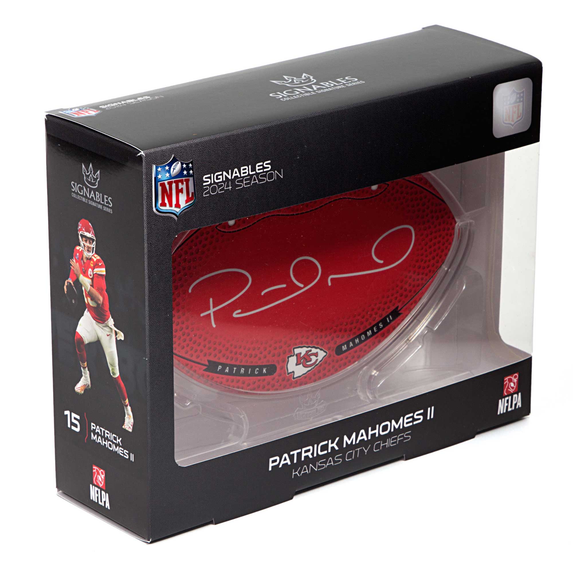 SIGNABLES  
2024 SEASON  
NFL  
15 PATRICK MAHOMES II  
KANSAS CITY CHIEFS  
NFLPA