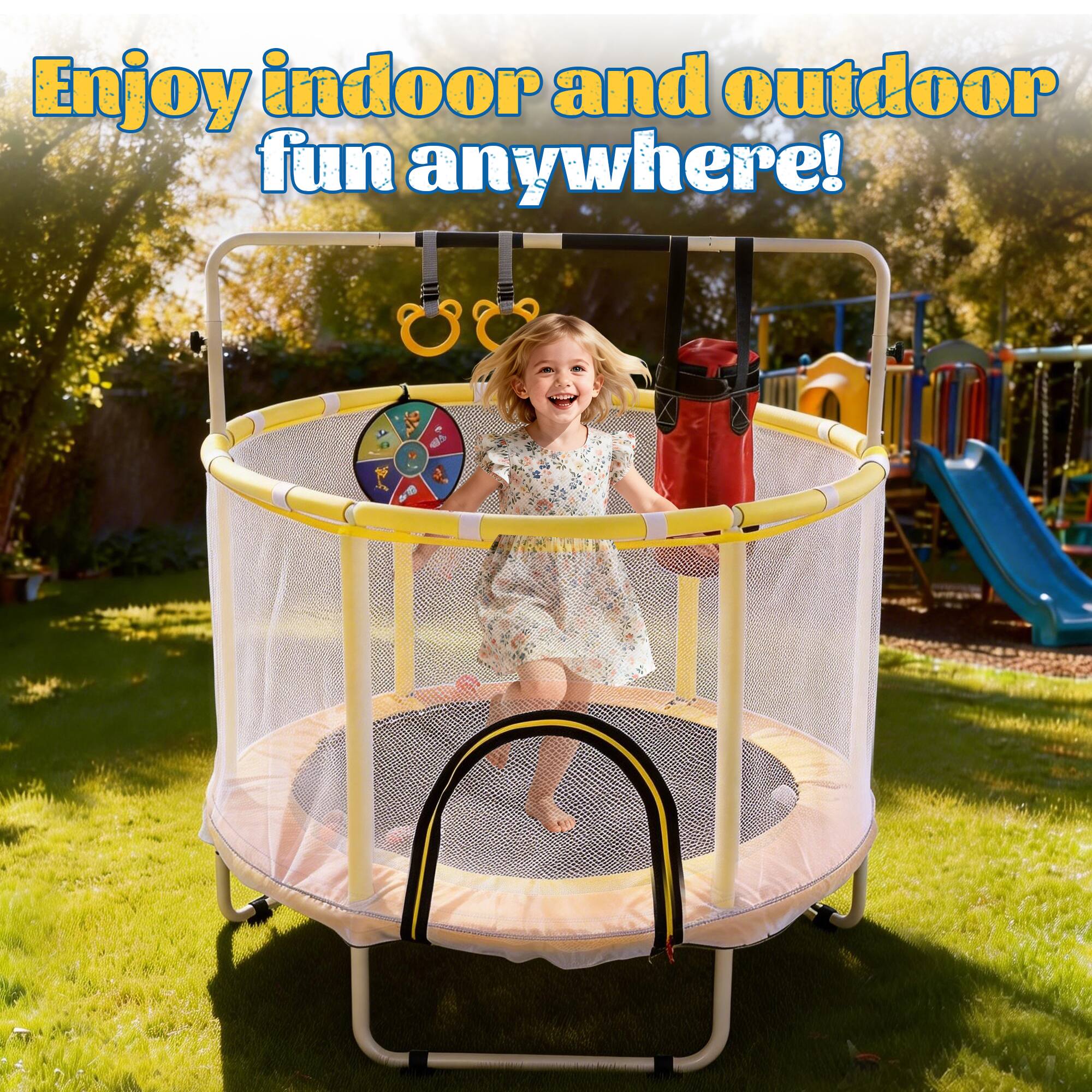 Enjoy indoor and outdoor fun anywhere!