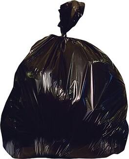 Heritage Bag - 55 Gallon Industrial Trash Bag, 36" x 58", Low Density, 2 Mil - Black
