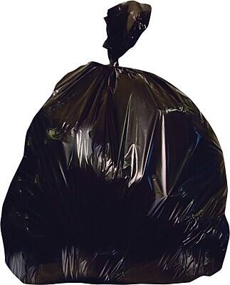 Front. Heritage Bag - X-Liner 40-45 Gallon Industrial Trash Bag, 40" x 46", Low Density, 1.5 Mil - Black.