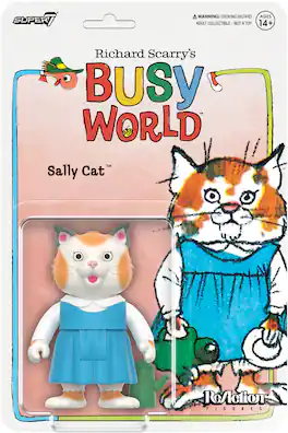 Super7 - Richard Scarry - ReAction Figures Wave 02 - Sally Cat - COLLECTABLES - Multicolor