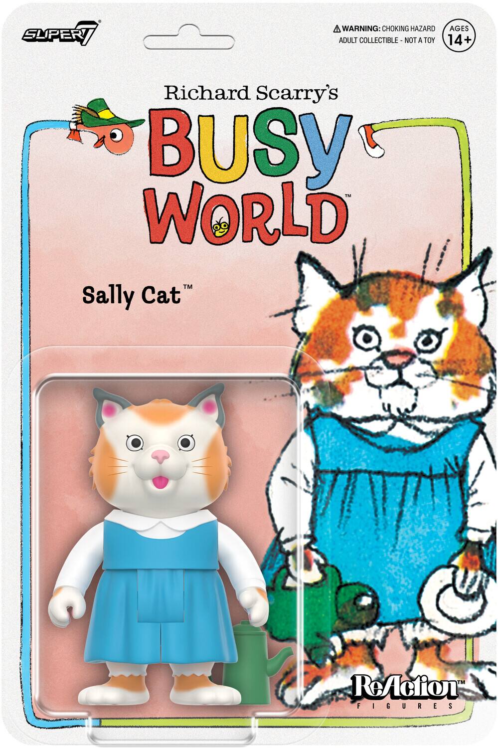 Super7 - Richard Scarry - ReAction Figures Wave 02 - Sally Cat - COLLECTABLES