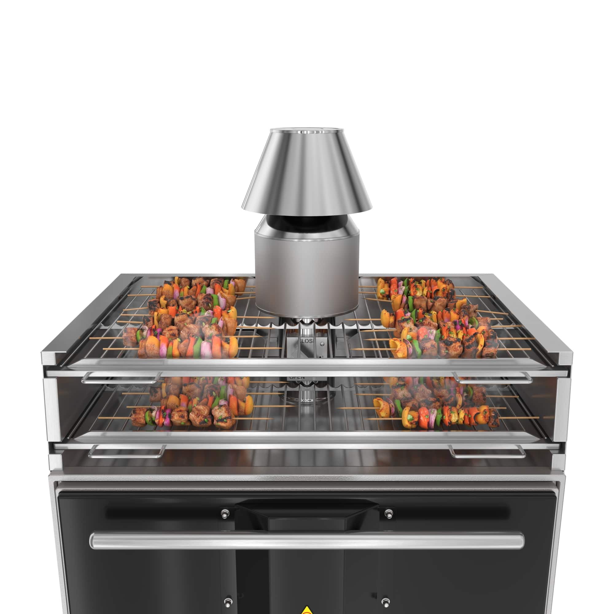 Koolmore 35 inch Professional Charcoal Oven With Warming Racks