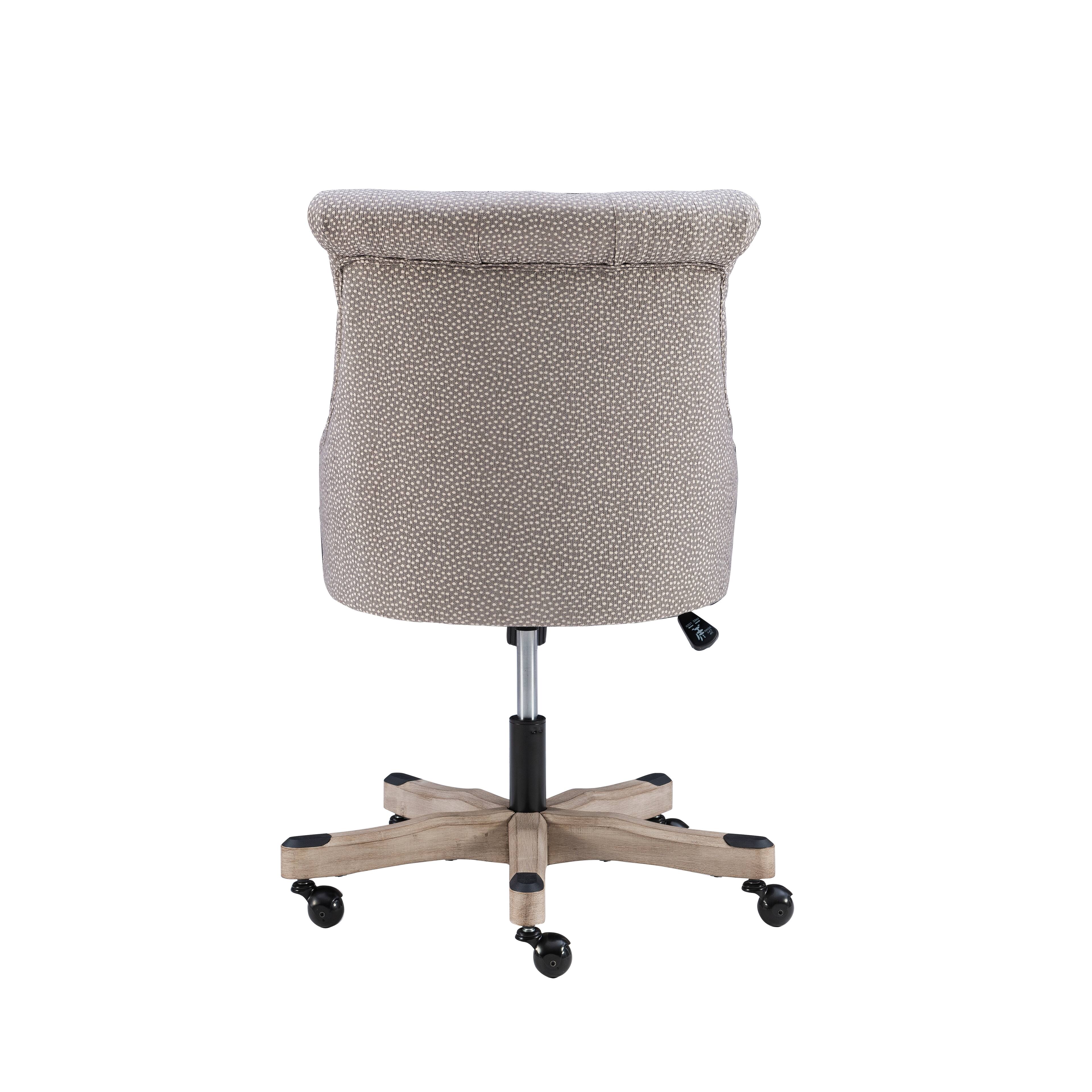 Alt View 17. Office Star Products - Scotmar Plush Button-Tufted Adjustable Office Chair With Wood Base - Chocolate.