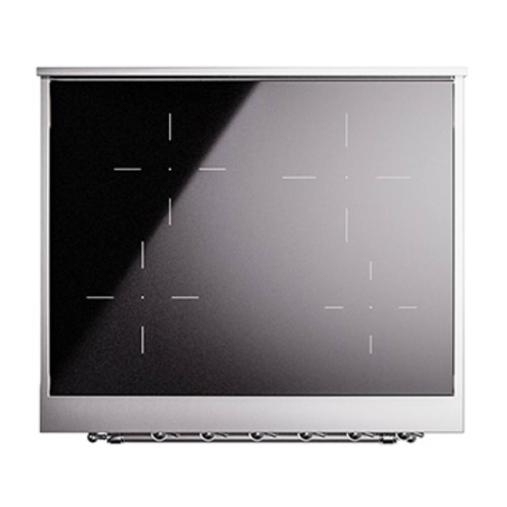 Alt View 8. ILVE - ILVE Nostalgie II 40 inch Induction Range with 6 Induction Elements (White) - White.