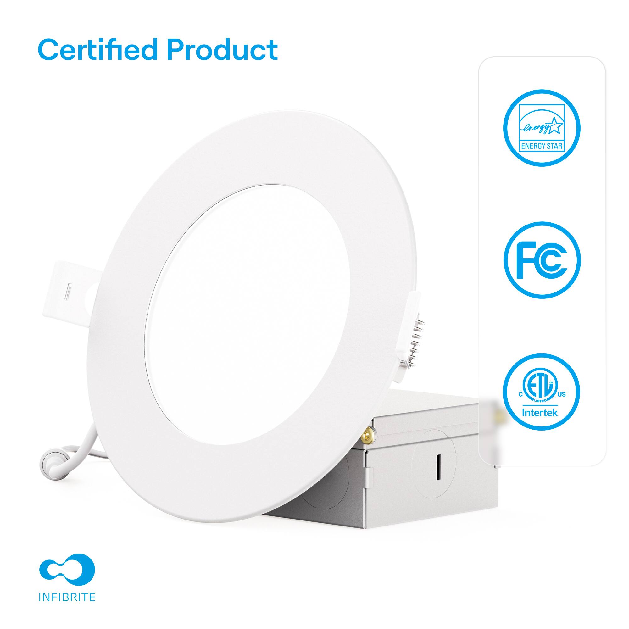 Certified Product

- ENERGY STAR
- FC
- ETL US
- Intertek
- INFIBRITE
