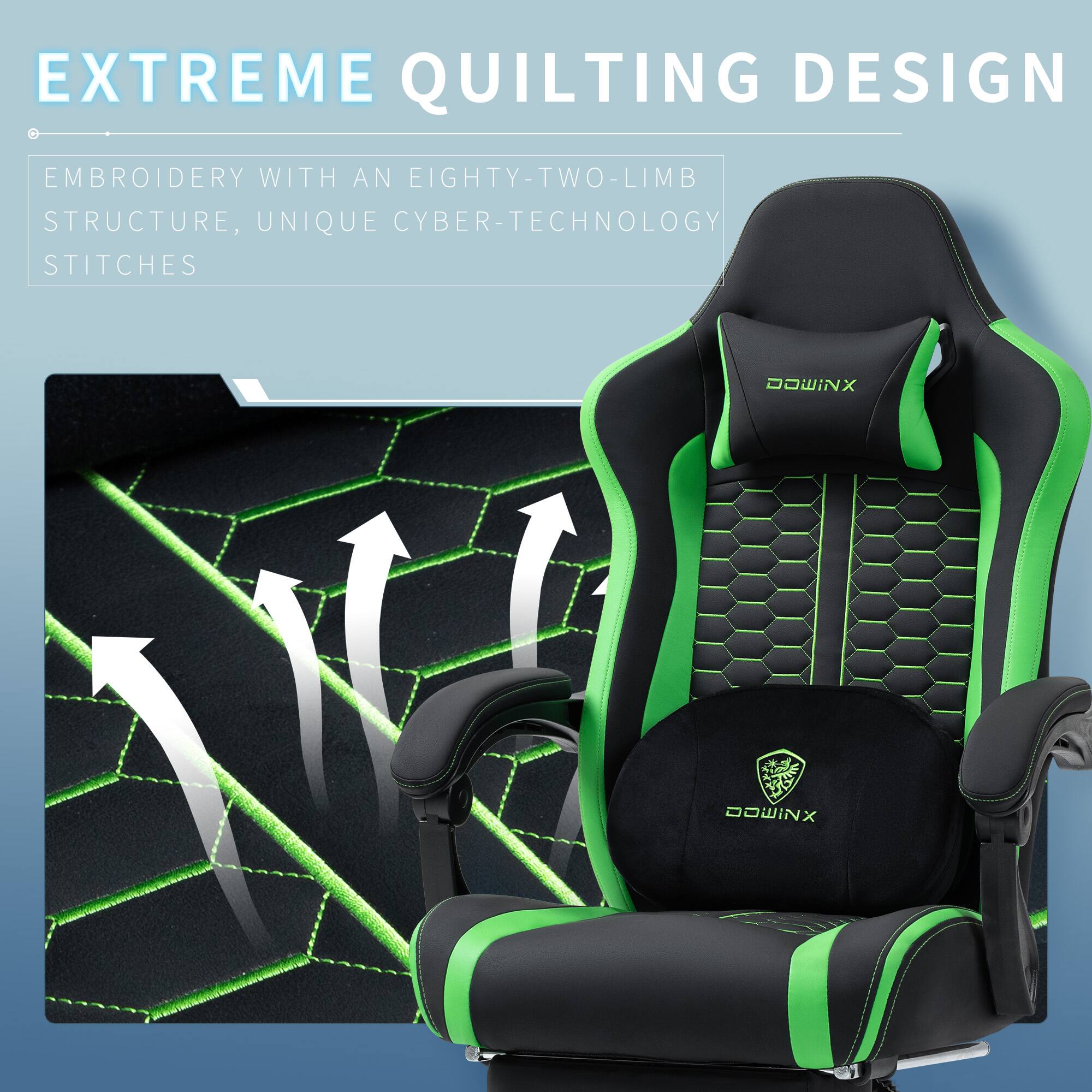 EXTREME QUILTING DESIGN  
EMBROIDERY WITH AN EIGHTY-TWO-LIMB STRUCTURE, UNIQUE CYBER-TECHNOLOGY STITCHES