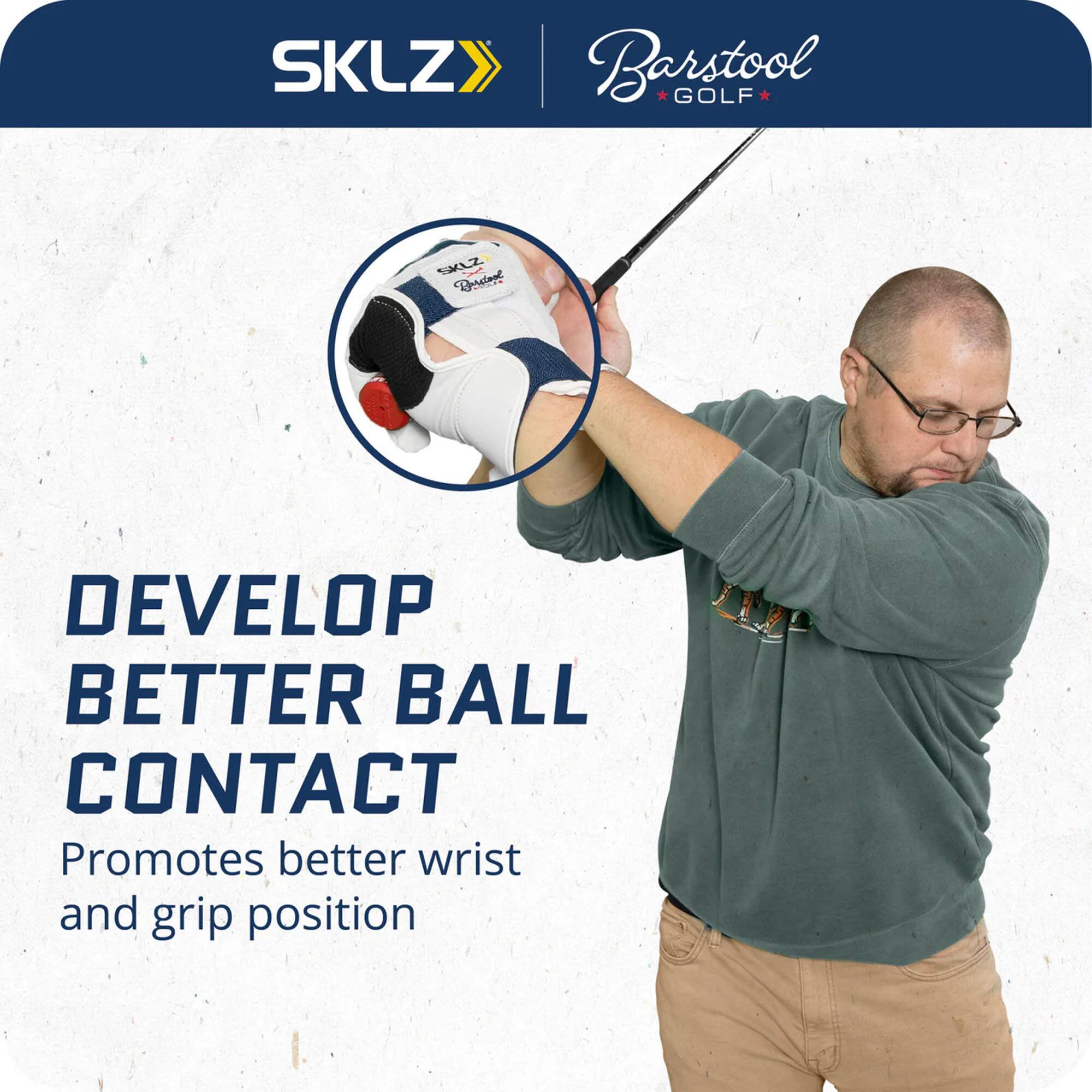 SKLZ Barstool GOLF  
SKLZ  
Barstool GOLF  

DEVELOP BETTER BALL CONTACT  
Promotes better wrist and grip position