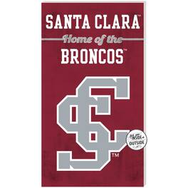 Jardine - Santa Clara Broncos 11'' x 20'' Home Of The Sign - Maroon
