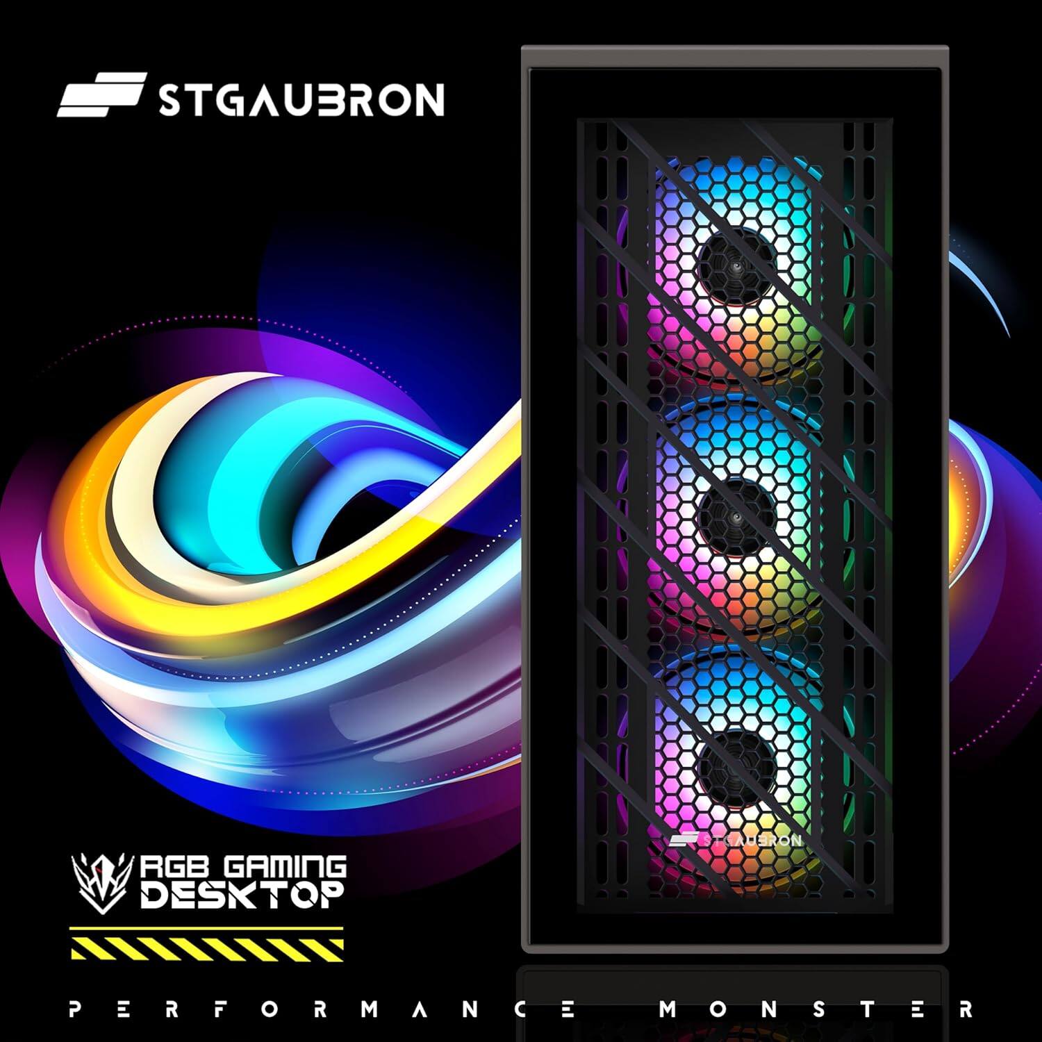 STGAUBRON RGB GAMING DESKTOP PERFORMANCE MONSTER