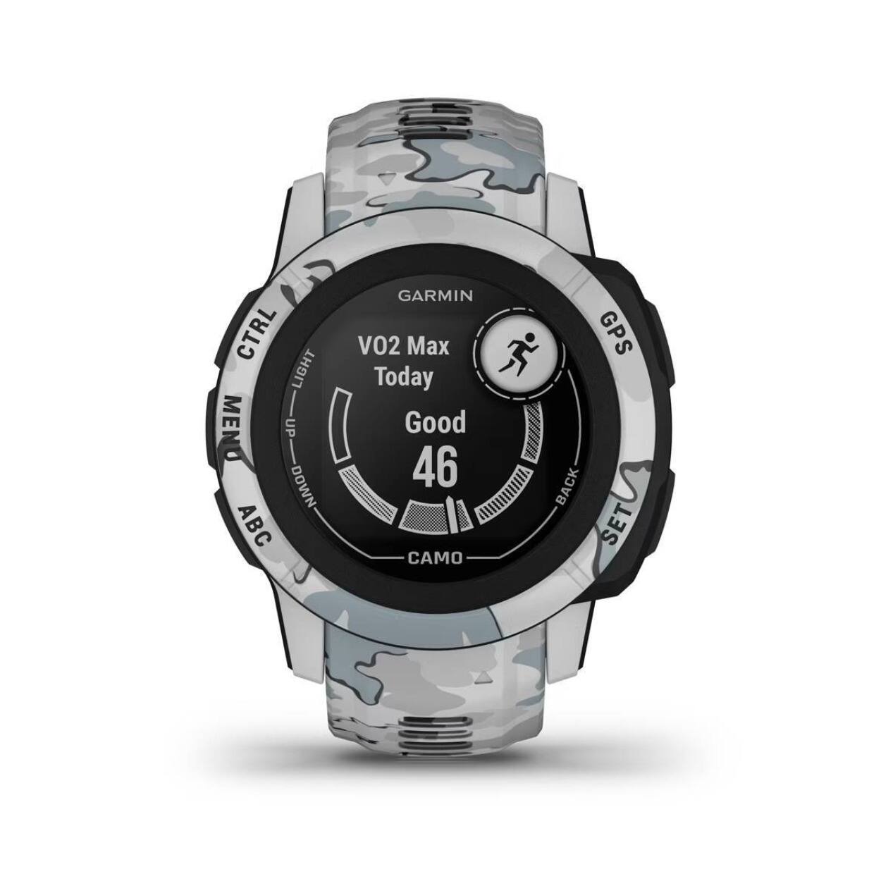 CTRL LIGHT MEN UP DOWN ABC GARMIN VO2 Max Today Good 46 O GPS BACK SET