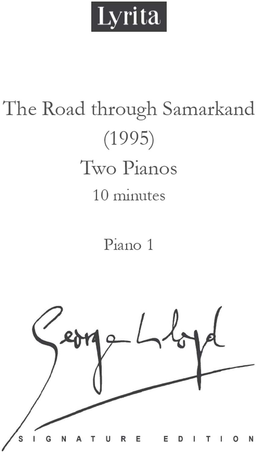 PopMarket - Lloyd: The Road through Samarkand for Two Pianos - Multicolor price history on PriceWatchPro