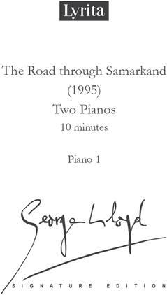 PopMarket - Lloyd: The Road through Samarkand for Two Pianos - Multicolor