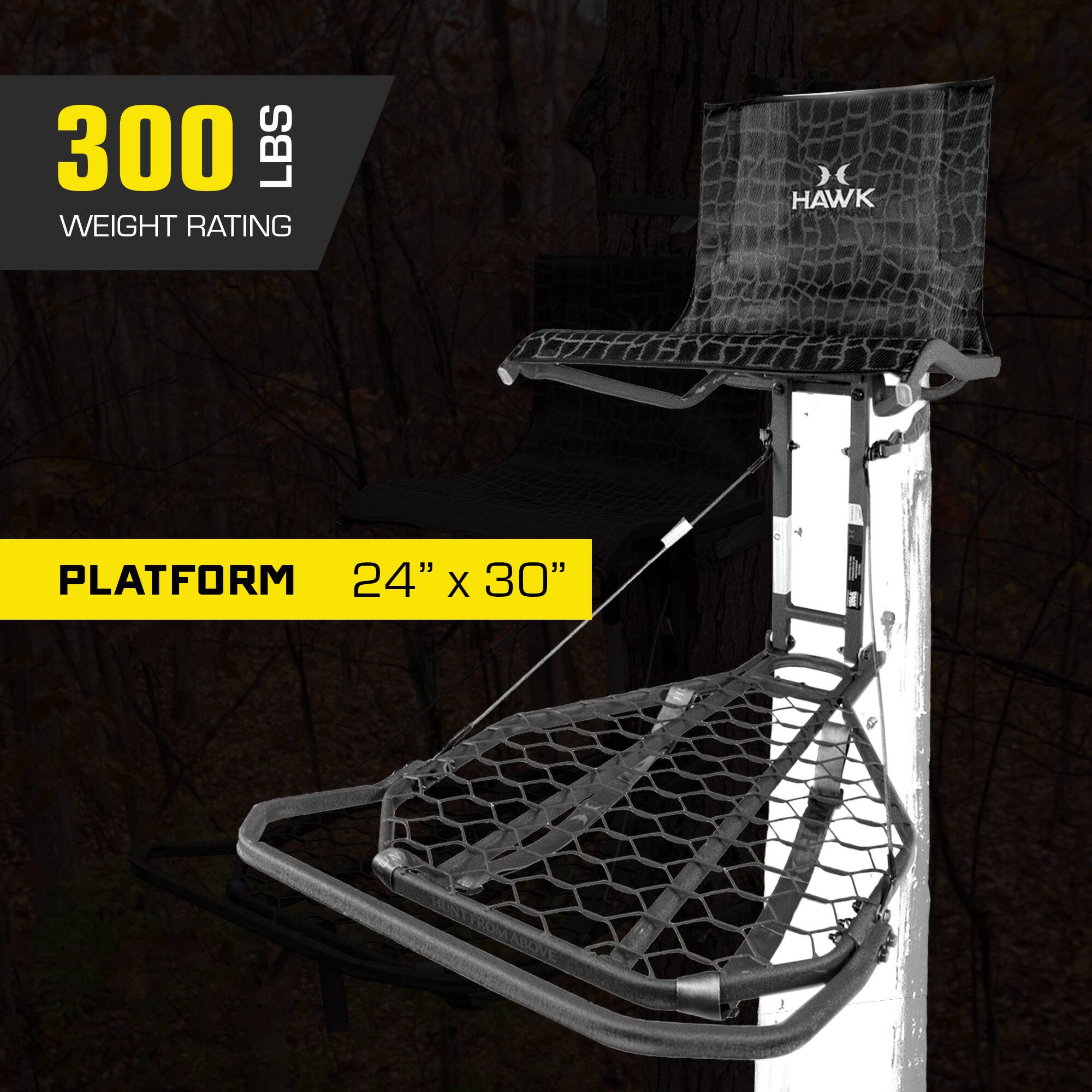 300 LBS WEIGHT RATING  
HAWK PLATFORM  
24" X 30"