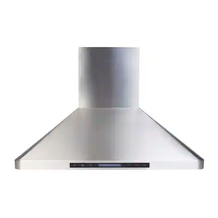 Front. Verona - Verona 36 inch Chimney Wall Hood with 600 CFM Airflow (Stainless Steel) - Stainless Steel.