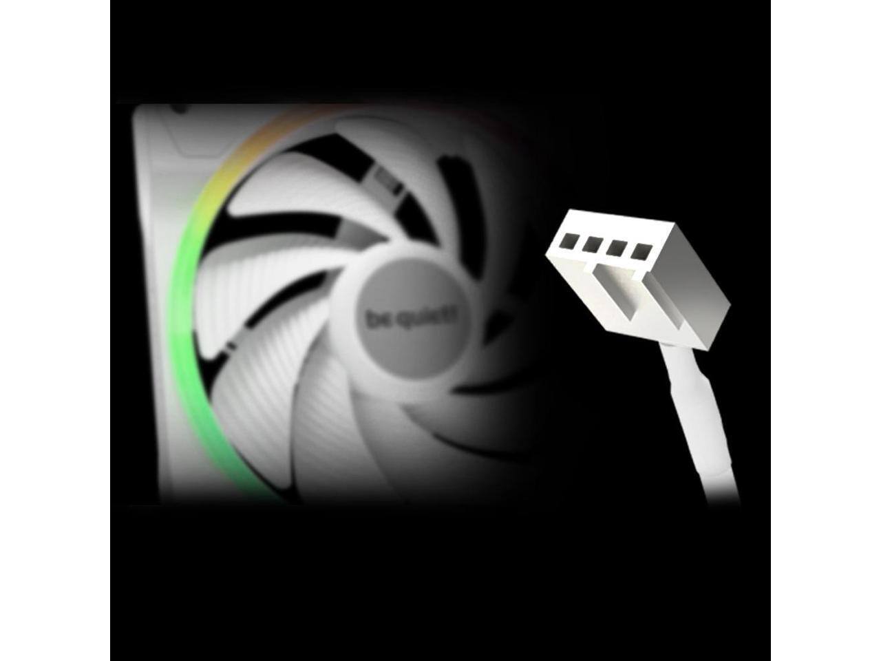 Alt View 6. be quiet! - be quiet! LIGHT WINGS WHITE 140mm PWM HIGH-SPEED TRIPLE PACK - WHITE.