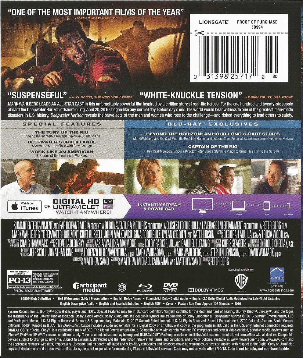 Alt View 1. Deepwater Horizon   - BLU-RAY.