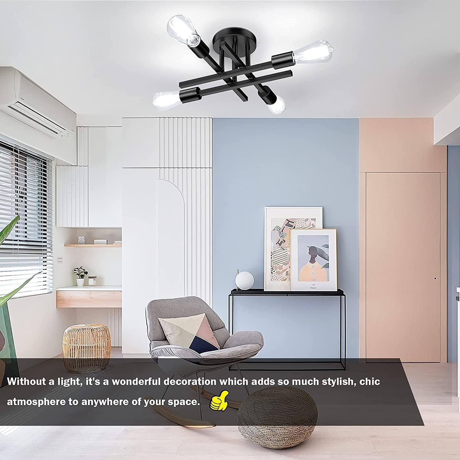 Without a light, it's a wonderful decoration which adds so much stylish, chic atmosphere to anywhere of your space.