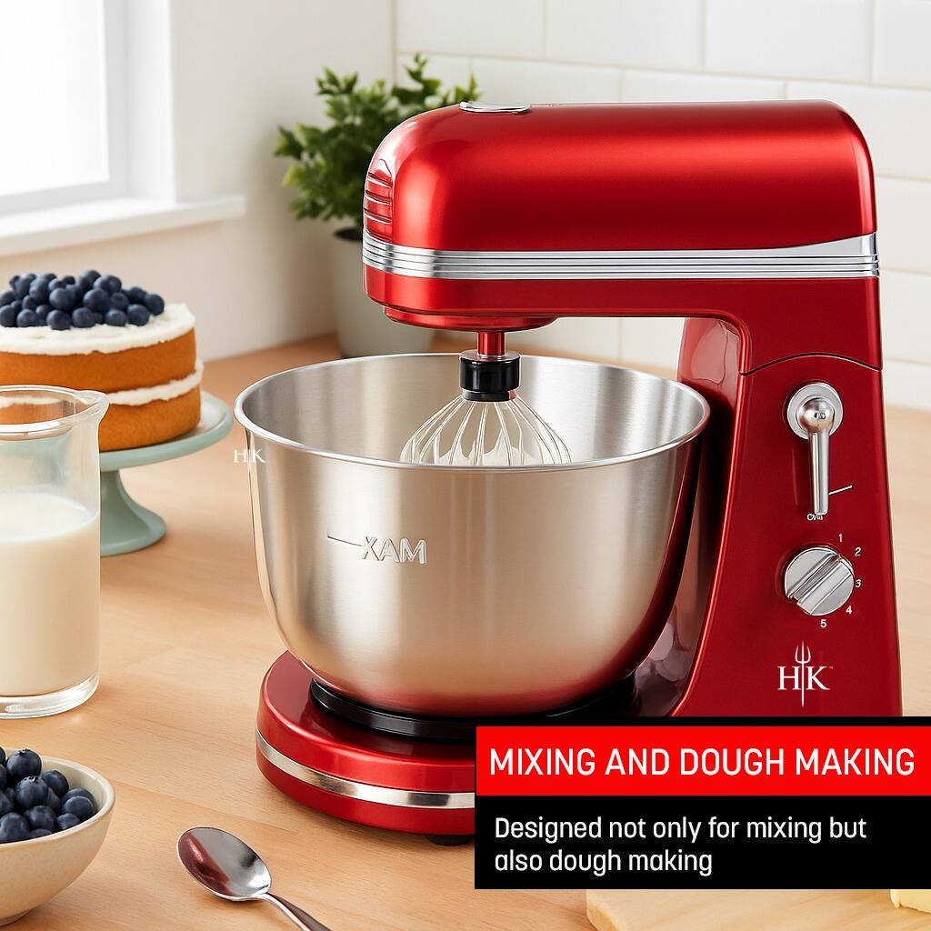 HK XAM CVS 1 2 3 5 4 HK MIXING AND DOUGH MAKING  
Designed not only for mixing but also dough making