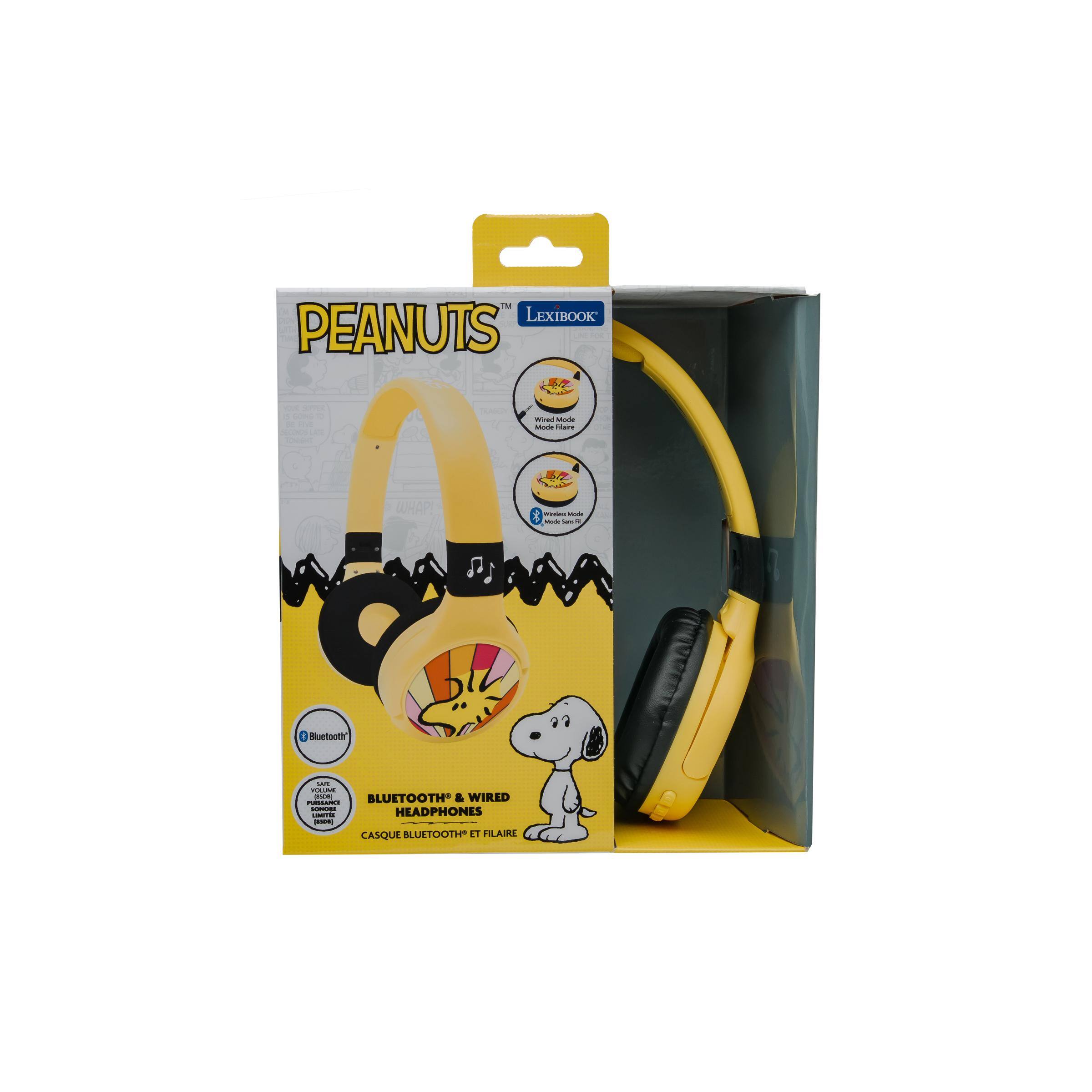 TM LEXIBOOK PEANUTS  
Bluetooth & Wired Headphones  
CASQUE BLUETOOTH ET FILAIRE